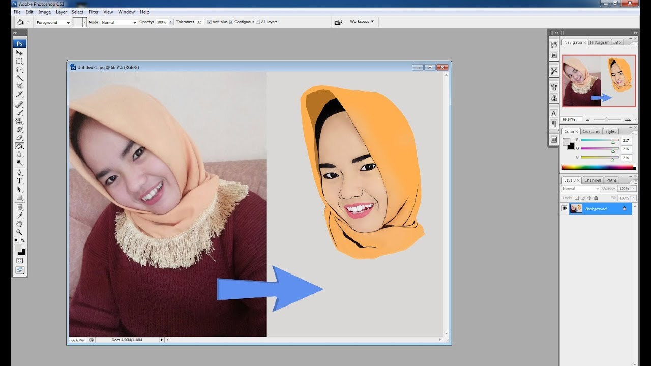 Tutorial cara  Membuat  Karikatur di  Photoshop  YouTube