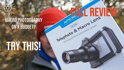 Apexel telephoto and macro smartphone attachment: MACRO photography on a budget