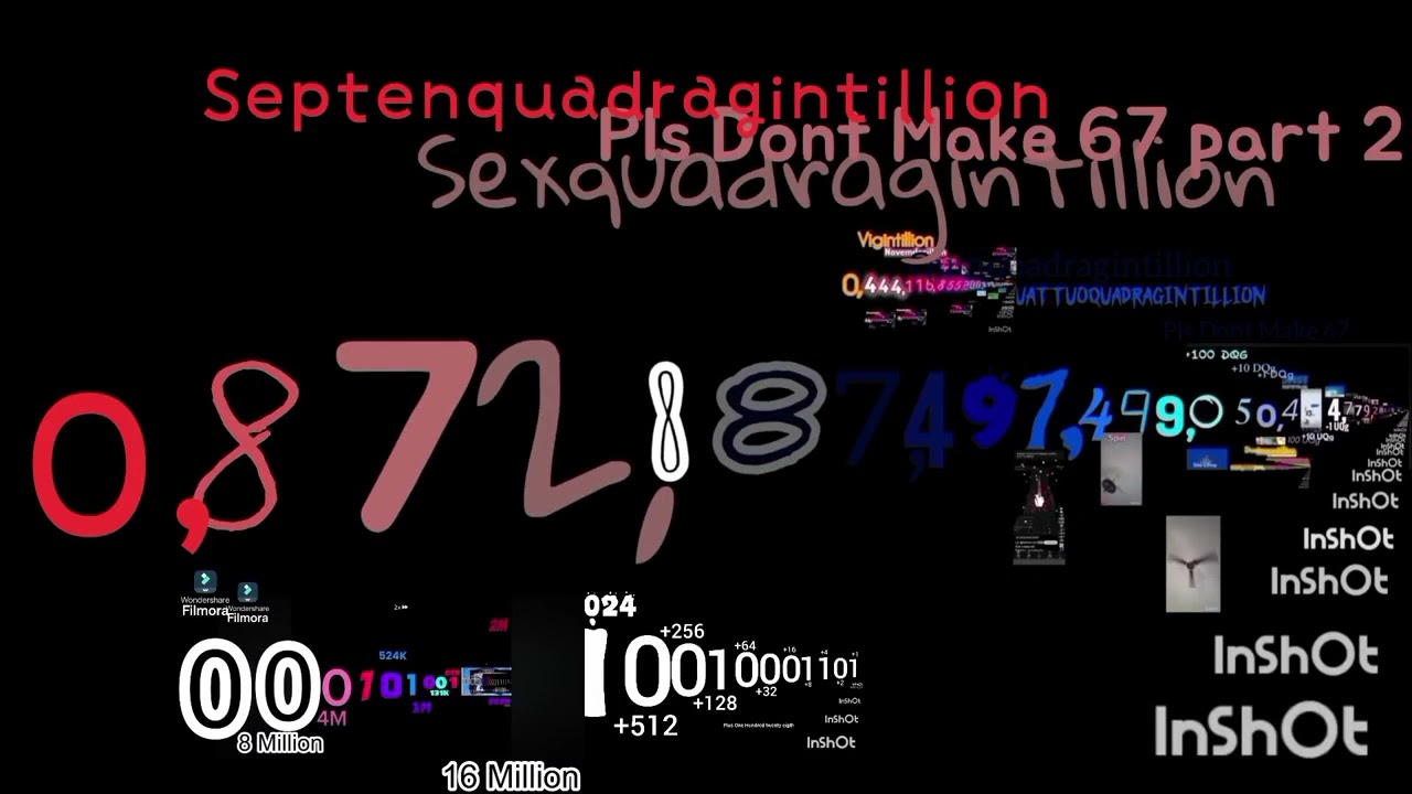 Numbers 0 to 1 Novemquadragintillion with Sounds!