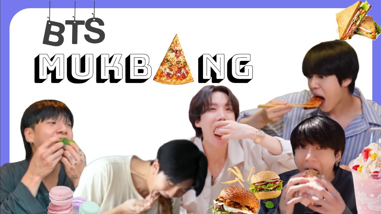 BTS 방탄소년단 Mukbang & Eating in 9 minutes 