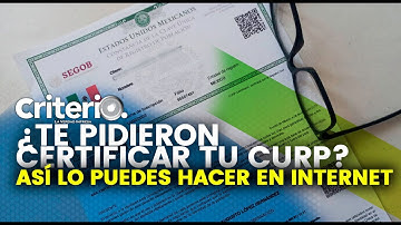 Were you asked to certify your CURP? Here