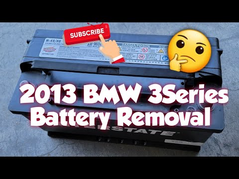 How to: Remove a Battery 2013 BMW 3Series - YouTube