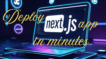Deploy Your Next.js Project To Vercel In Minutes!