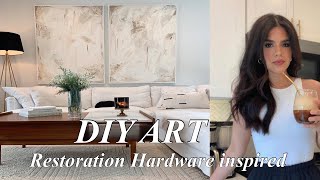 DIY ART RESTORATION HARDWARE INSPIRED/ AFFORDABLE ART