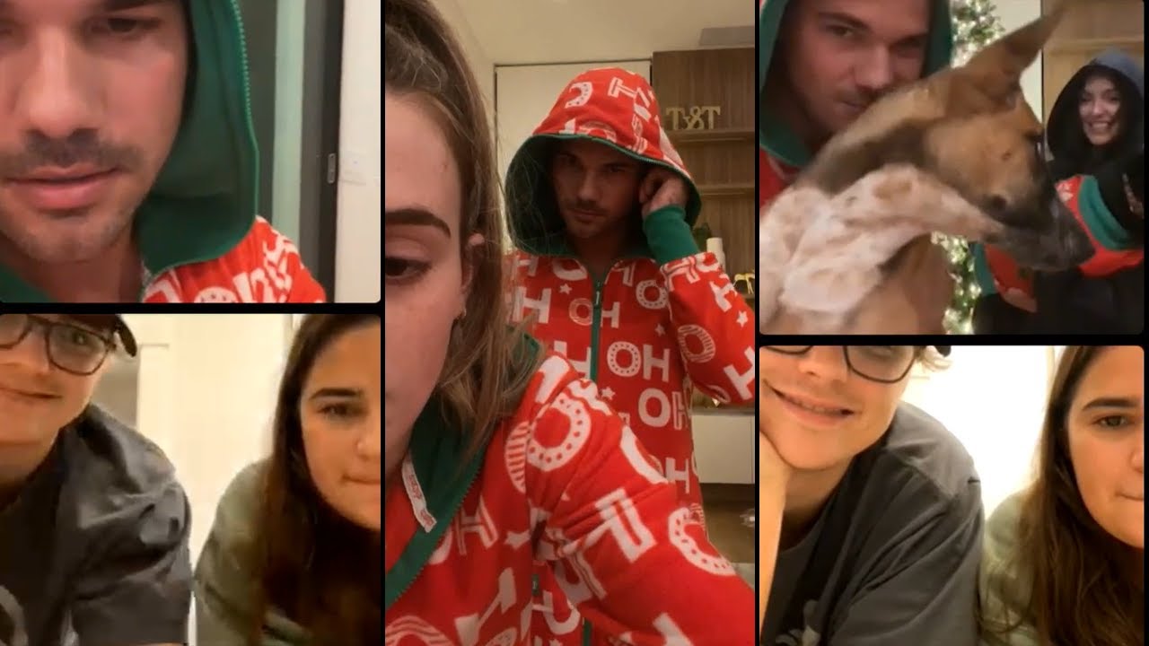 TAYLOR LAUTNER WITH MAKENA LIVE ON INSTAGRAM (PART 2)