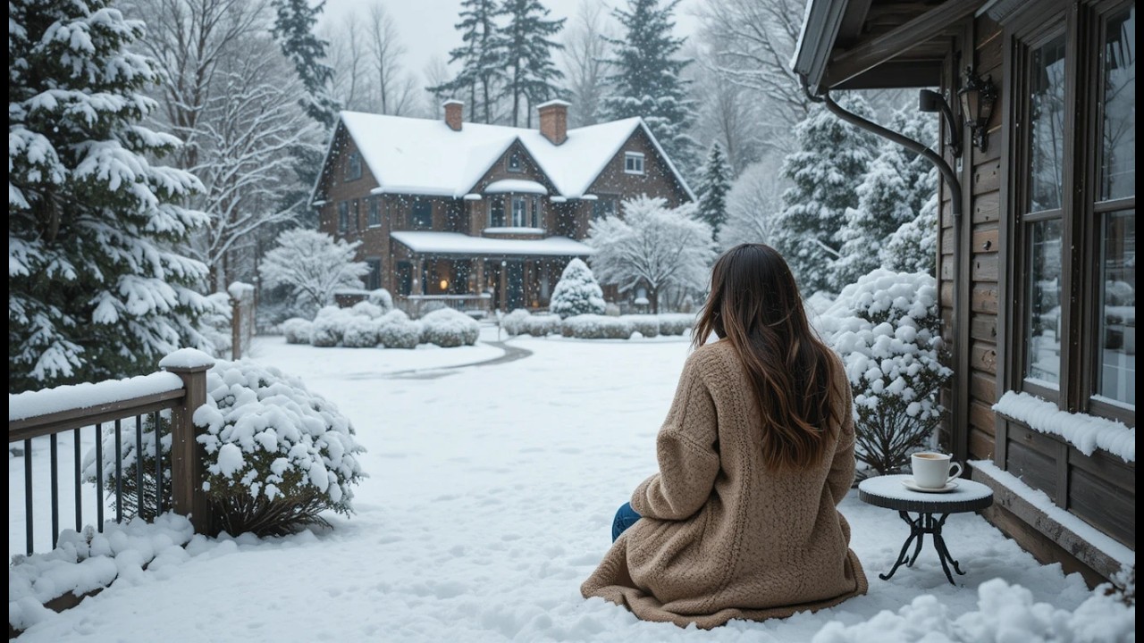 Cozy Cabin Winter Lofi 🌨️ Relaxing Beats for Studying & Deep Focus