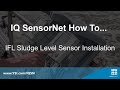 Iq sensornet  ifl sludge level sensor installation