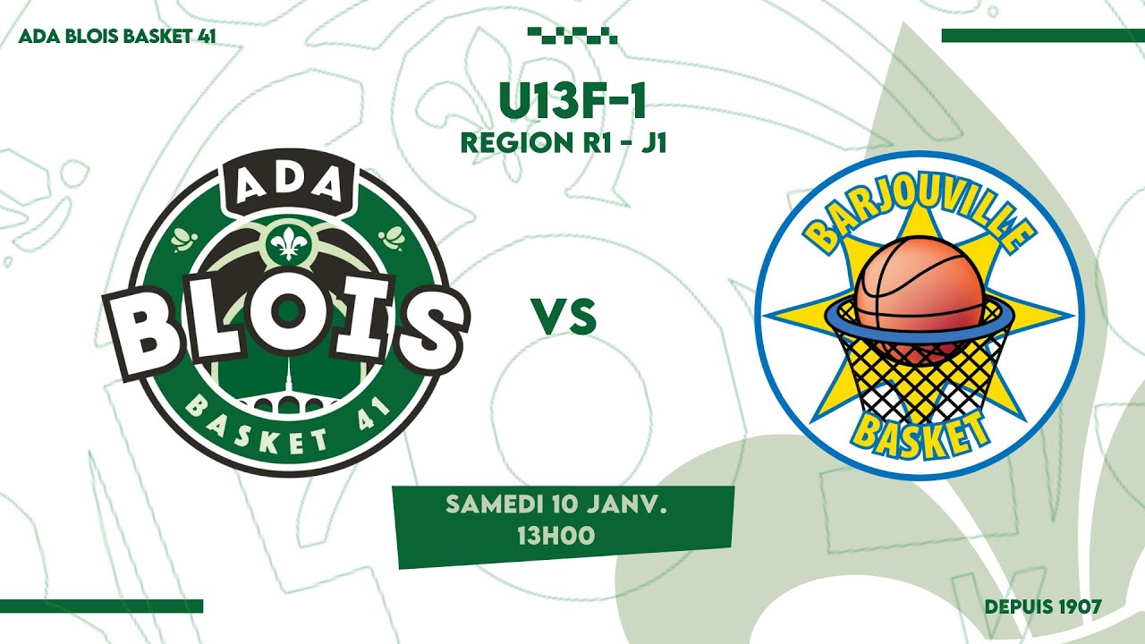 ADA BLOIS BASKET 41 - BARJOUVILLE  - REGION 1 - J3 - U13F