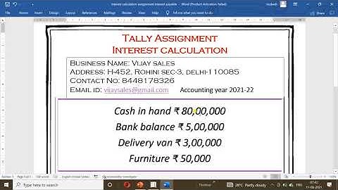 Interest Calculation in Tally ERP 9, Interest payable with credit note