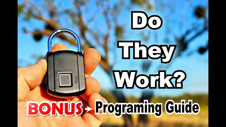 Seamounts Fingerprint Padlock 🔒 Review and Programing Guide.