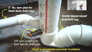 Sanitary Plumbing T&B for Residential Apartment