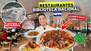 Así son los RESTAURANTES de la BIBLIOTECA Nacional de El Salvador 🇸🇻🤔 ¿Cuánto vale?