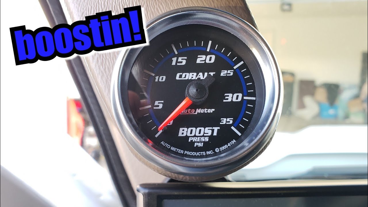 Autometer cobalt boost gauge! YouTube