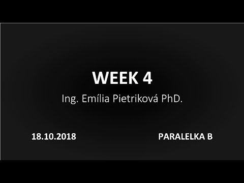 Náhľad videa: Prednáška č. 4 | Základy algoritmizácie a programovania (2018/2019)