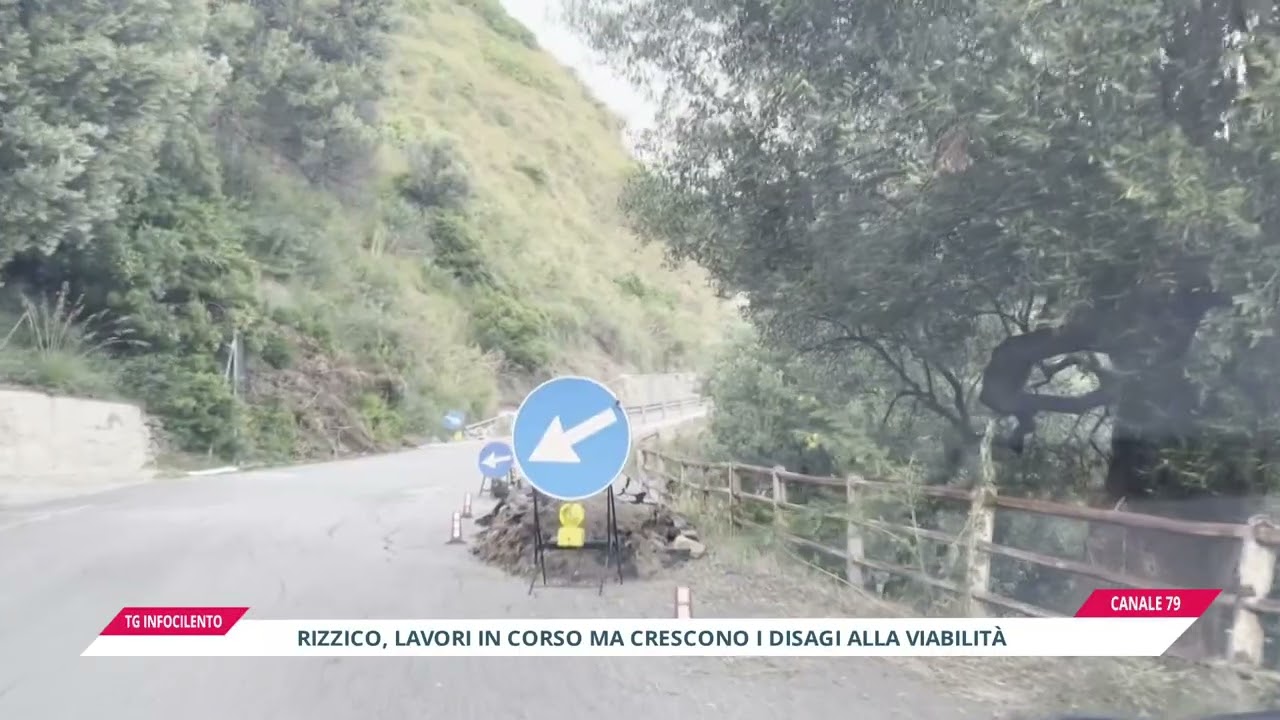 Lavori a Rizzico, strada Pisciotta-Ascea chiusa: scattano i primi disagi
