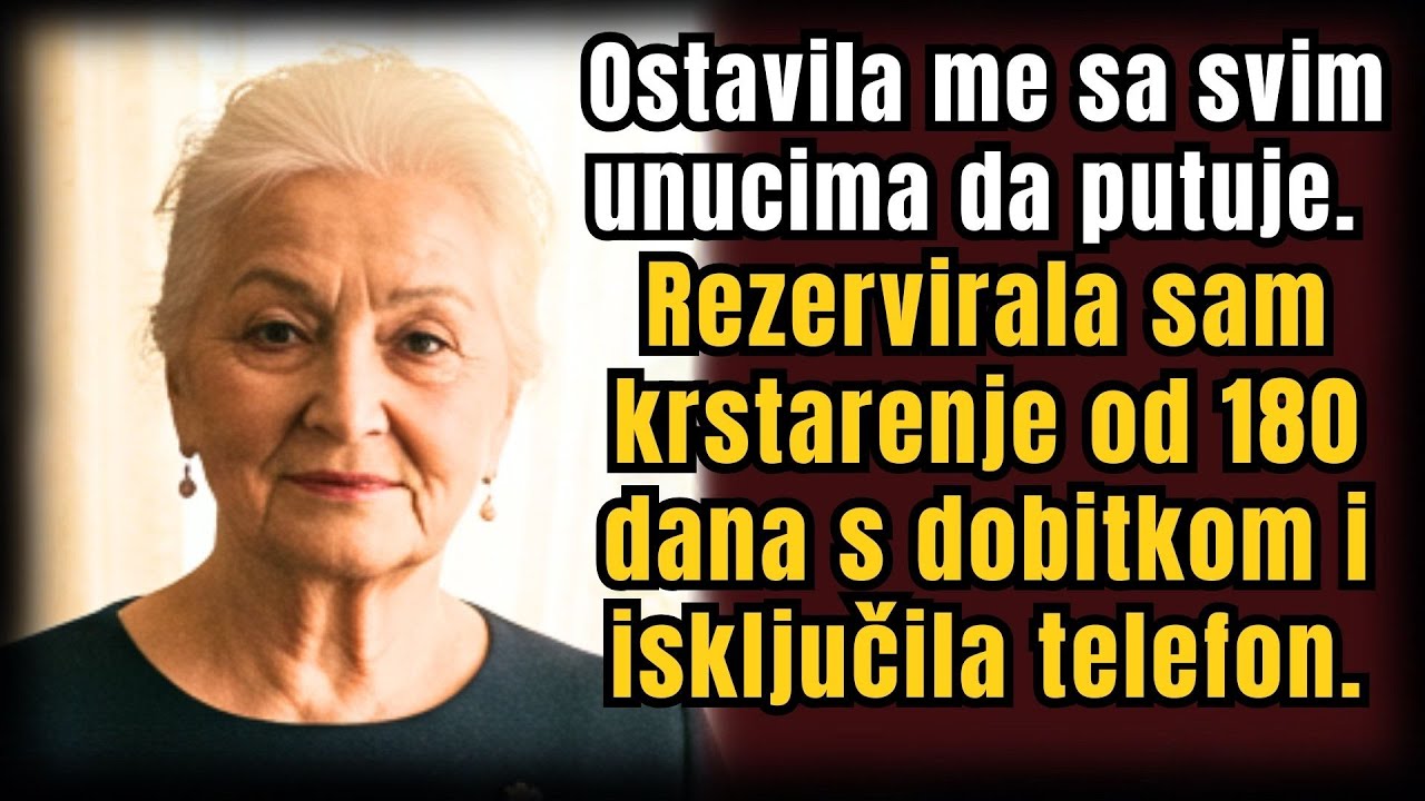 Kći me ostavila s unucima da putuje — iskoristila sam dobitak i rezervirala krstarenje 180 dana