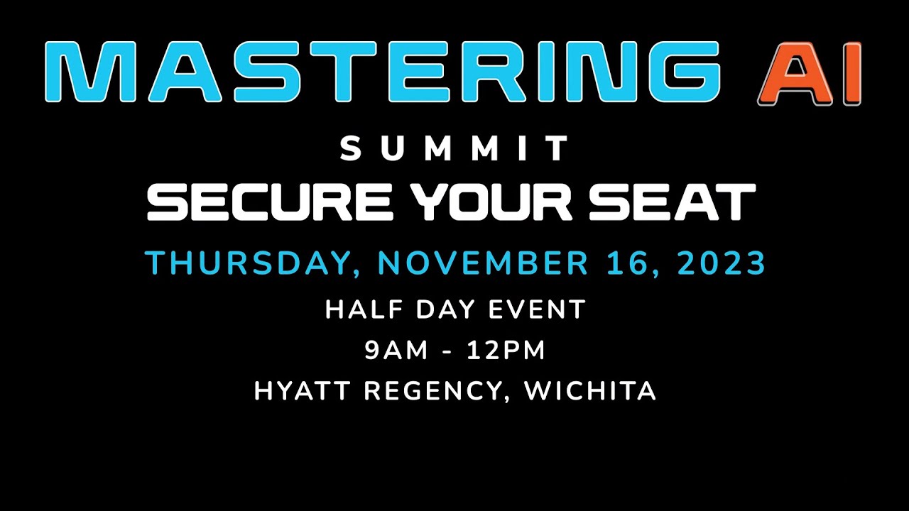 Nov 2023: Master the Power of AI & ChatGPT in Just 3 Hours! - Wichita Hyatt Regency