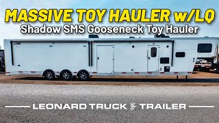 MASSIVE SMS TOY HAULER w/ 14' LQ  Shadow SMS Gooseneck Toy Hauler