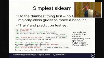 Pycon UK 2016: Using Machine Learning to solve a classification problem with scikit-learn