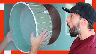 How to make a circular plasterboard niche  Niche ✅ Drywall