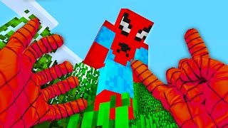 REALISTIC MINECRAFT - STEVE BECOMES SPIDER MAN!