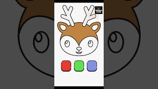 Let's Play ASMR Coloring - Deer #lpmg #asmr  #gameplay #kids #funny #relaxing #coloring #drawing