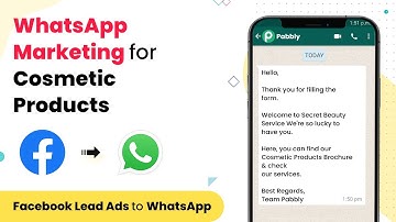 Use WhatsApp for Marketing of Cosmetics Products Share Brochures with Customers on WhatsApp