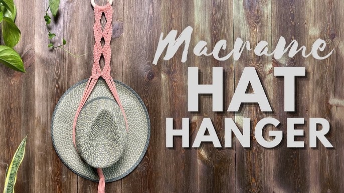 Cintre pour chapeau en macramé, porte-chapeau boléro, porte-chapeau de  paille, rangement pour chapeau en feuille de macramé, porte-chapeau Boho  Chic, cintre pour chapeaux pour femmes, cadeaux pour la mère -  France