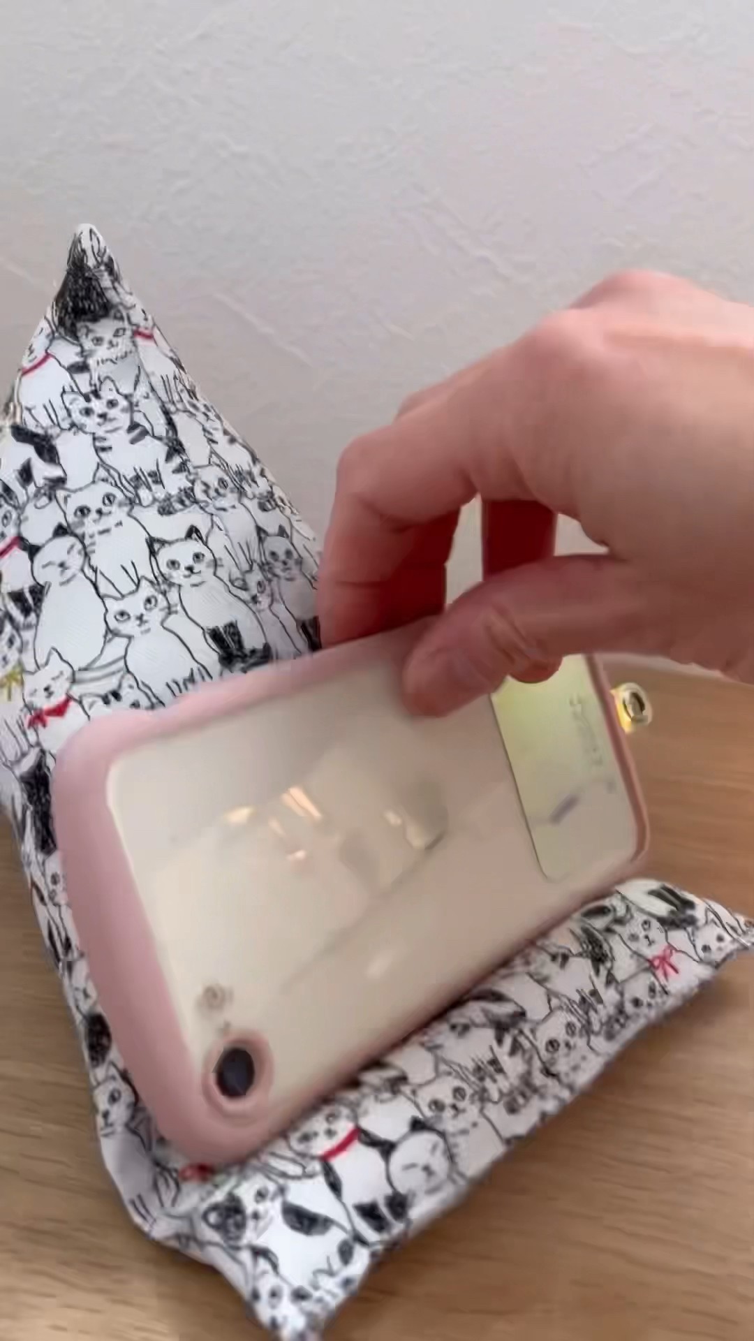 5分で出来るスマホスタンド#sewing #handmade #ソーイング #簡単ミシン