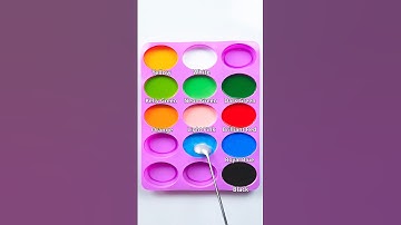 9 kleuren maken met slechts 6 primaire kleuren #kleurmengen #voldoening #asmr #verfmengen