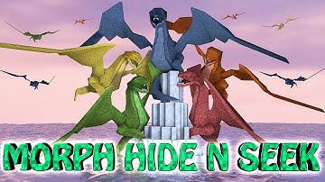 Minecraft | MORPH HIDE AND SEEK - DRAGONS MOD! (CrazyCraft, Orespawn, Dragon Mounts)