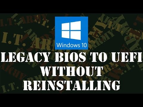 How do I change BIOS from Legacy to UEFI without data loss?