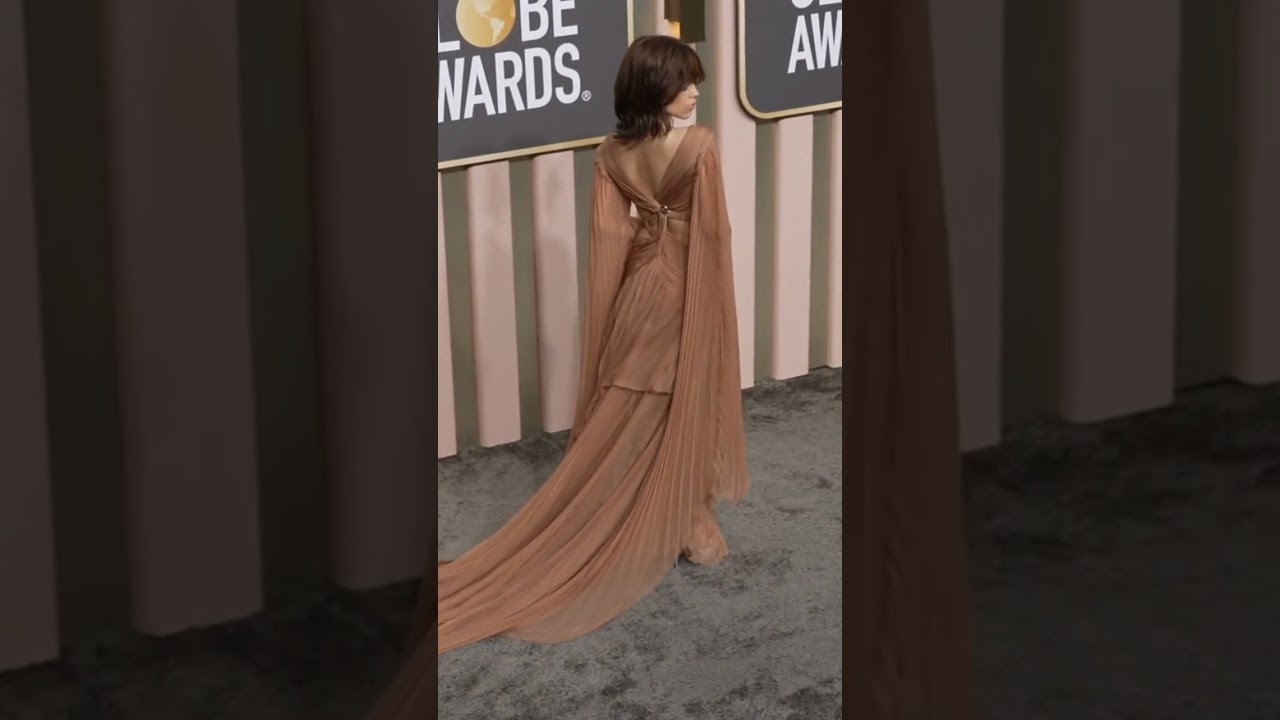 Jenna Ortega Is a Gucci Goddess on the 2023 Golden Globes Red Carpet
