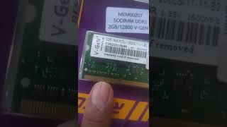 Review Ram laptop DDR3 2GB PC3L 12800S