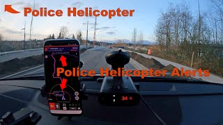 Police Helicopter Spotted with Highway Radar