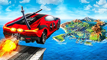 Jeffy Jumps DEADPOOL CARS Across ENTIRE MAP in GTA 5!