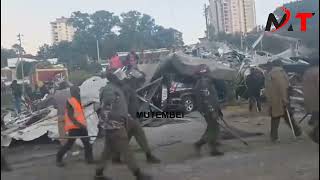 Mtalaaniwa Drama As Police Demolish Bussiness Buildings Linked To Kiambu Gov Along Wakiihiru Road