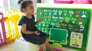 Alphabets with Kiara on her ABC Chalkboard screenshot 1