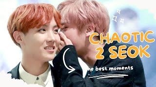 2seok (j-hope and jin) being effortlessly chaotic, sharing the same brain cell!