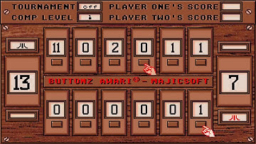 ATARI ST BUTTONZ AWARI BUTTON Z GFA BASIC GAME DEMO PREVIEW Eric Elson, Majic Soft Magic Serenade 55