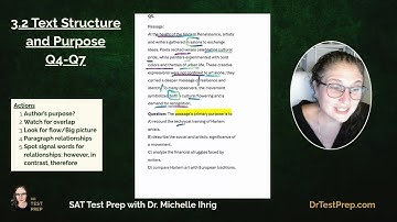 SAT Reading – RW.3.2.b: Text Structure and Purpose – Q4–Q7 – with Dr. TestPrep