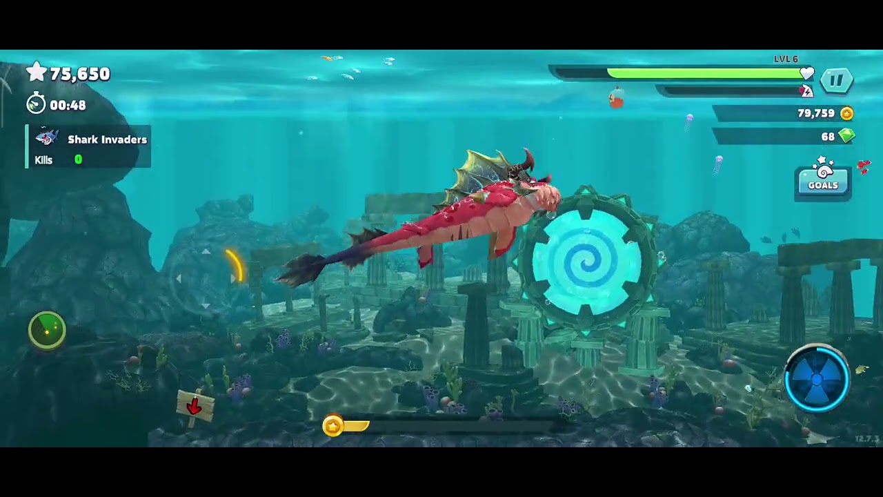 Playing hungry Shark evolution 🦈🦈