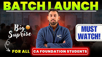 CA Foundation Courses Launched | May 2026/Sep 2026 | Best Batch in India | Full Details | Must Watch