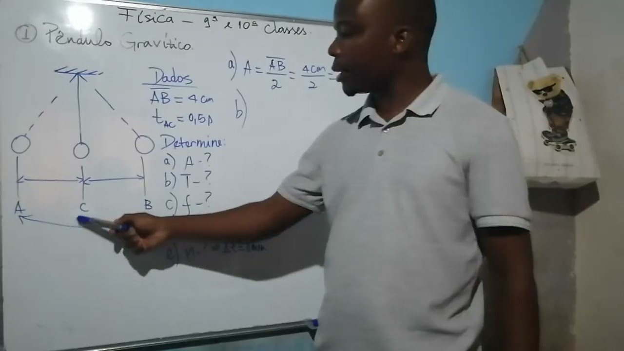 Resolução de Exercício sobre Pêndulo Simples.