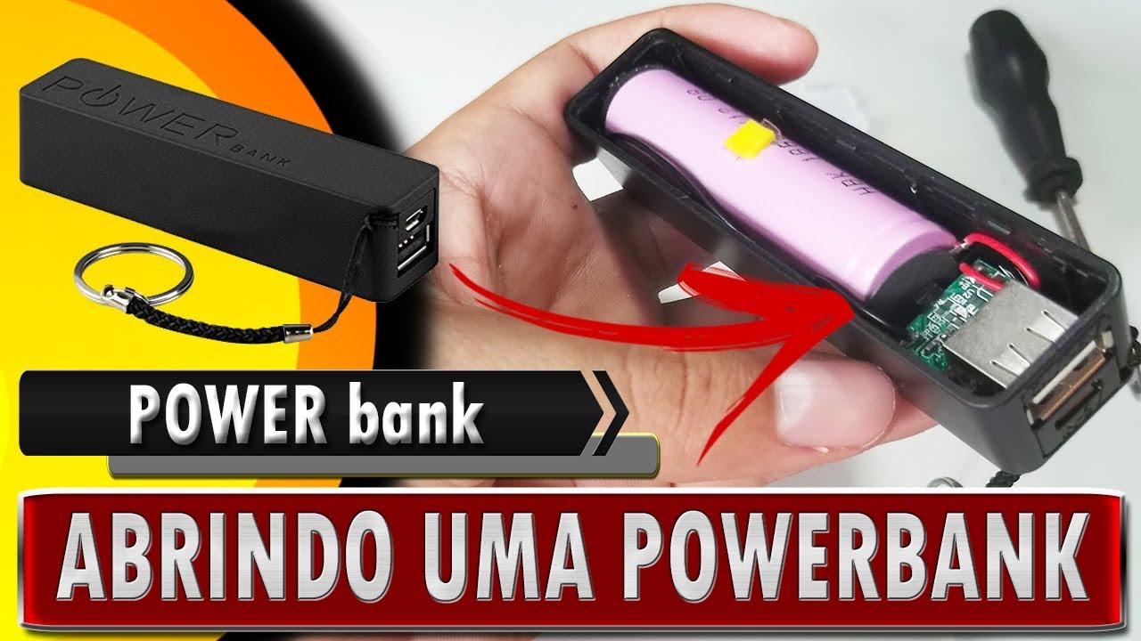 🔸 Como abrir, desmontar e fechar bateria POWER bank (carregador ...