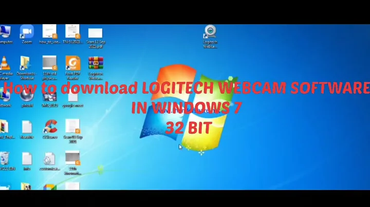 How to install Logitech webcam software in windows 7 32bit