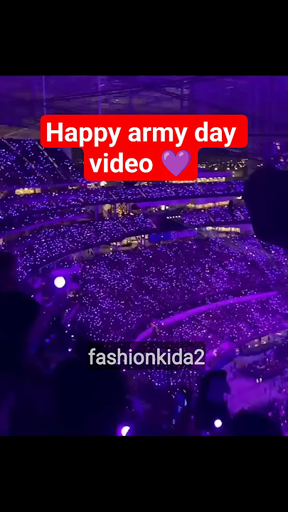 Happy army day video 💜|#bts #army #btsarmy #btsmembers #kpop #shorts #fashionkida2