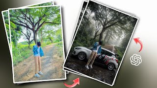 ChatGPT ai natural light, HDR,atmospheric depth,wet background change photo editing  screenshot 1