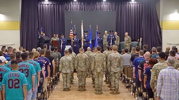 607th Air Operations Center Change of command