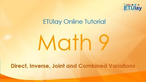 Direct, Inverse, Joint, and Combined Variations || Grade 9 Math || Quarter 2 Week 2